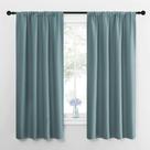 Cortinas Blackout NICETOWN Azul acinzentado w42cm x L63cm (2 painéis)