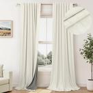 Cortinas Blackout Pitalk Cream 260x260cm 2 painéis