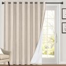 Cortinas Blackout PrinceDeco 100% linho W100 x L213cm naturais