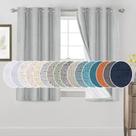 Cortinas Blackout PrinceDeco, 137 cm de comprimento, linho sintético, conjunto de 2