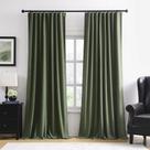 Cortinas Blackout Rain City 274 cm, 2 painéis, Loden/verde oliva
