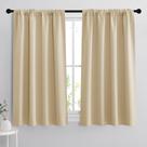 Cortinas Blackout RYB HOME Biscotti Beige 42x45cm - 2 painéis