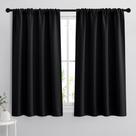 Cortinas Blackout RYB HOME Bloco de luz solar 42x45 polegadas preto Cortinas Blackout RYB HOME Bloco de luz solar 42x45 polegadas preto