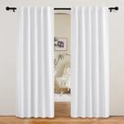 Cortinas Blackout RYB HOME com isolamento térmico 80 pol., brancas Cortinas Blackout RYB HOME com isolamento térmico 80 pol., brancas