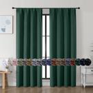 Cortinas Blackout Simplebrand Ava Ever Green 183x183cm 2 painéis