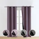 Cortinas Blackout TMLTCOR 100% roxas para quarto 213x97cm Cortinas Blackout TMLTCOR 100% roxas para quarto 213x97cm