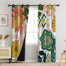 Cortinas Blackout Tyrot Boho Floral 100% Blackout 160x160cm