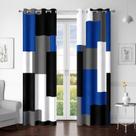 Cortinas Blackout Tyrot Royal Blue 100% Blackout 180x183cm