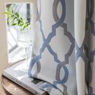 Cortinas Blackout, ugoutry, 100% Blackout, 214 cm de comprimento, azul, cinza