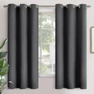 Cortinas Blackout YoungStex com isolamento térmico cinza escuro 68 cm