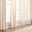 Cortinas Chanasya Premium Solid Velvet com 2 painéis em branco