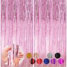 Cortinas com Franjas para Festa - 2 Unidades (1m x 2,5m) - Rosa Cortinas com Franjas para Festa - 2 Unidades (1m x 2,5m) - Rosa