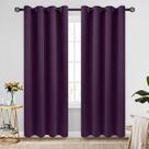 Cortinas COSVIYA Grommet Blackout Room Darkening Purple 214x213cm