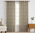 Cortinas de Algodão Extra Longas Vargottam para Tetos Altos ou Portas Francesas, Filtro de Luz, 2 Painéis, Design Folhas - Vargottam Cortinas de Algodão Extra Longas Vargottam para Tetos Altos ou Portas Francesas, Filtro de Luz, 2 Painéis, Design Folhas - Vargottam