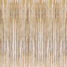 Cortinas de alumínio com franjas i-Chony Champagne Gold 1 m x 2,5 m - 2 peças
