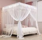 Cortinas de cama com dossel Mengersi 4 Corners Post Queen Size