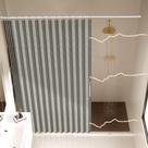 Cortinas de chuveiro AJAZZ Magnetic Folding Polyester Grey