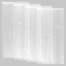 Cortinas de corda VavoStocks Glitter 4 peças 100x200cm brancas