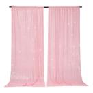 Cortinas de Fondo PartyDelight de Lentejuelas Rosas 152x305 cm 2 Paneles Cortinas de Fondo PartyDelight de Lentejuelas Rosas 152x305 cm 2 Paneles