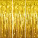 Cortinas de franja metálica GOER Metallic Tinsel 1x3m (douradas, 3 unidades)