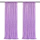 Cortinas de fundo de lantejoulas QueenDream Light Purple 60x240cm 2 painéis Cortinas de fundo de lantejoulas QueenDream Light Purple 60x240cm 2 painéis