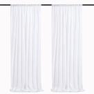 Cortinas de fundo de lantejoulas QueenDream White 60x240cm 2 painéis Cortinas de fundo de lantejoulas QueenDream White 60x240cm 2 painéis