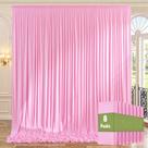 Cortinas de fundo NSSONBEN 12m x 3m Baby Pink 8 painéis