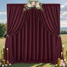 Cortinas de fundo SoarDream Burgundy 4 painéis de 1,5x3m de poliéster