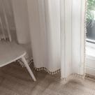 Cortinas de janela BCLBUSTE Boho Semi-Blackout 2 painéis 210x132cm