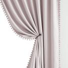 Cortinas de janela Blackout Treatmentex Pink 52x137cm 2 painéis