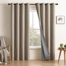 Cortinas de janela CUCRAF 100% Blackout para quarto 132x244cm