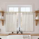 Cortinas de janela Lino Rosa Pinch plissadas 60x60cm Linen Taupe Cortinas de janela Lino Rosa Pinch plissadas 60x60cm Linen Taupe