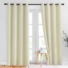 Cortinas de janela NICETOWN Light Block 213x213cm Bege 1 par