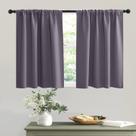 Cortinas de janela RYB HOME Blackout W 107 x L 91 cm Roxo acinzentado