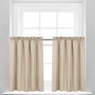 Cortinas de janela Valea Home Waffle Weave Water Repellent Taupe Cortinas de janela Valea Home Waffle Weave Water Repellent Taupe