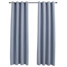 Cortinas de janela VidaXL Elegant Blackout Grey 54x160cm 2 unidades