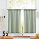 Cortinas de Lino Texturizado JINCHAN 61x61 cm Cocina Rústica