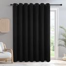 Cortinas de porta deslizantes Blackout IGEMAEVE pretas com 214 cm de comprimento