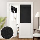 Cortinas de porta francesas HOMEIDEAS Linen Blackout 66x100cm pretas Cortinas de porta francesas HOMEIDEAS Linen Blackout 66x100cm pretas