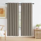 Cortinas de porta KEQIAOSUOCAI Linen Blackout 200x203cm 2 painéis