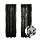 Cortinas De Renda Branca Com Bordado Floral E Bolso Para Varão Para Sala De Estar, Quarto E