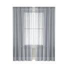 Cortinas De Tela Semi Blackout Em Cor Sólida De Terylene 2PCS Para Sala De Estar E Quarto