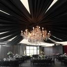 Cortinas de Teto Showgeous Black Chiffon para Casamento - 6 Painéis (1,5m x 3m)