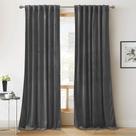 Cortinas de Veludo Cinza RYB HOME - 213x213cm - 2 Peças