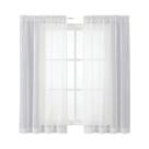 Cortinas De Voile Brancas Transparentes De 84 Polegadas Com Bolso Para Varão, Leves E Simples Para Cortinas De Voile Brancas Transparentes De 84 Polegadas Com Bolso Para Varão, Leves E Simples Para
