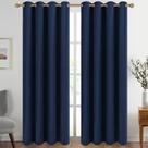Cortinas Diraysid Navy Blue Grommet Blackout 132x213cm 2 painéis