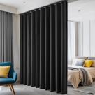 Cortinas divisórias de quarto Hoeflife Blackout Ceiling Track Black Cortinas divisórias de quarto Hoeflife Blackout Ceiling Track Black