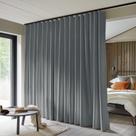 Cortinas divisórias de quarto MakeFeile Total Blackout cinza escuro