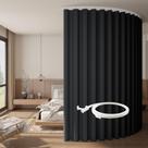 Cortinas divisórias de quarto RYB HOME Blackout com esteira flexível 254x213cm Cortinas divisórias de quarto RYB HOME Blackout com esteira flexível 254x213cm