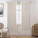 Cortinas DriftAway 100% Blackout Windowpane xadrez de linho xadrez xadrez xadrez xadrez xadrez